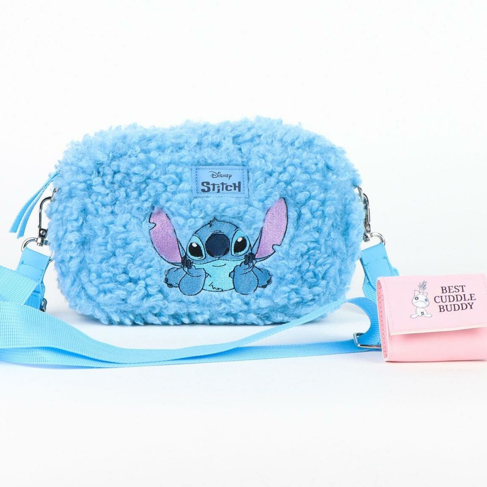 Sac à Bandoulière Stitch Bleu 24 x 12,5 x 8 cm