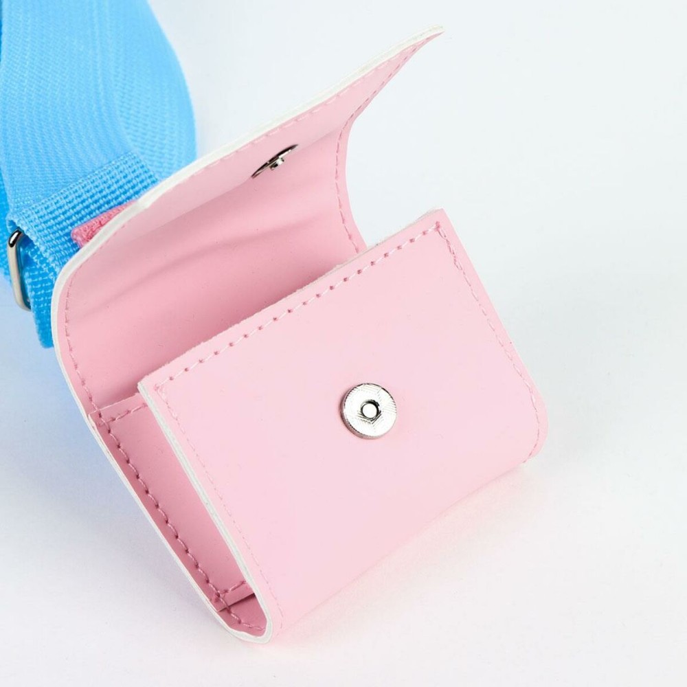 Shoulder Bag Stitch Blue 24 x 12,5 x 8 cm