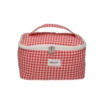 Reise-Toilettentasche Versa Vichy Rot Polyester Textil 12 x 12 x 20 cm