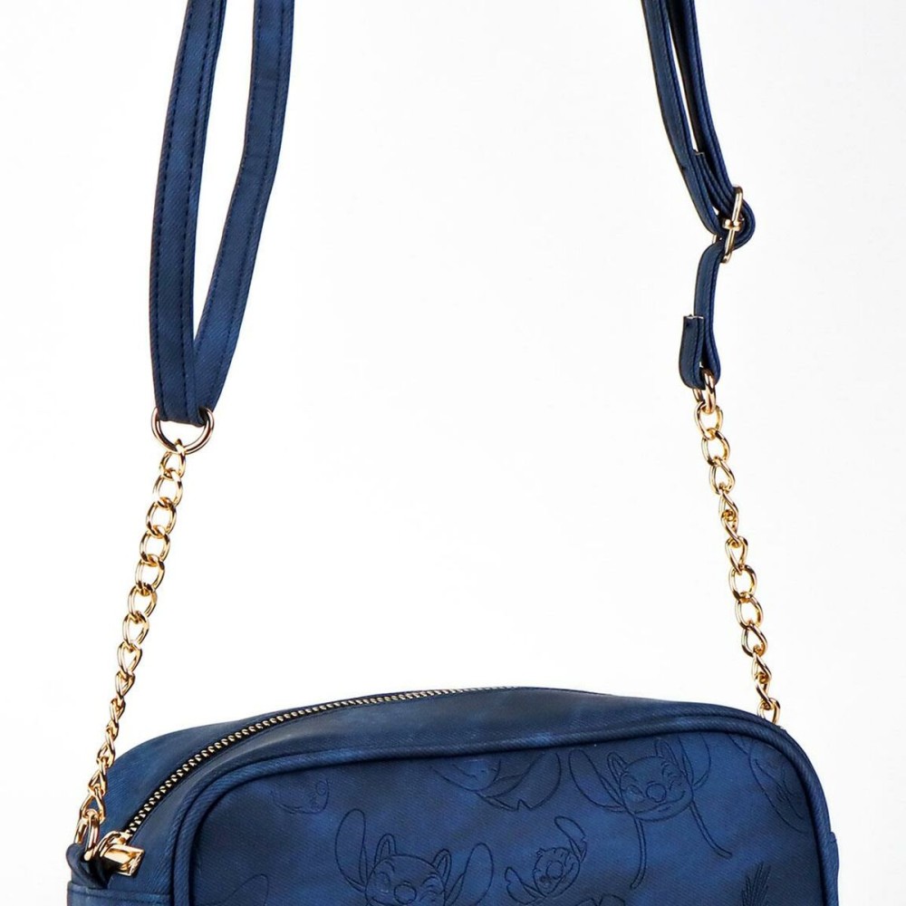Sac à Bandoulière Stitch Bleu 21,5 x 12,5 x 8 cm