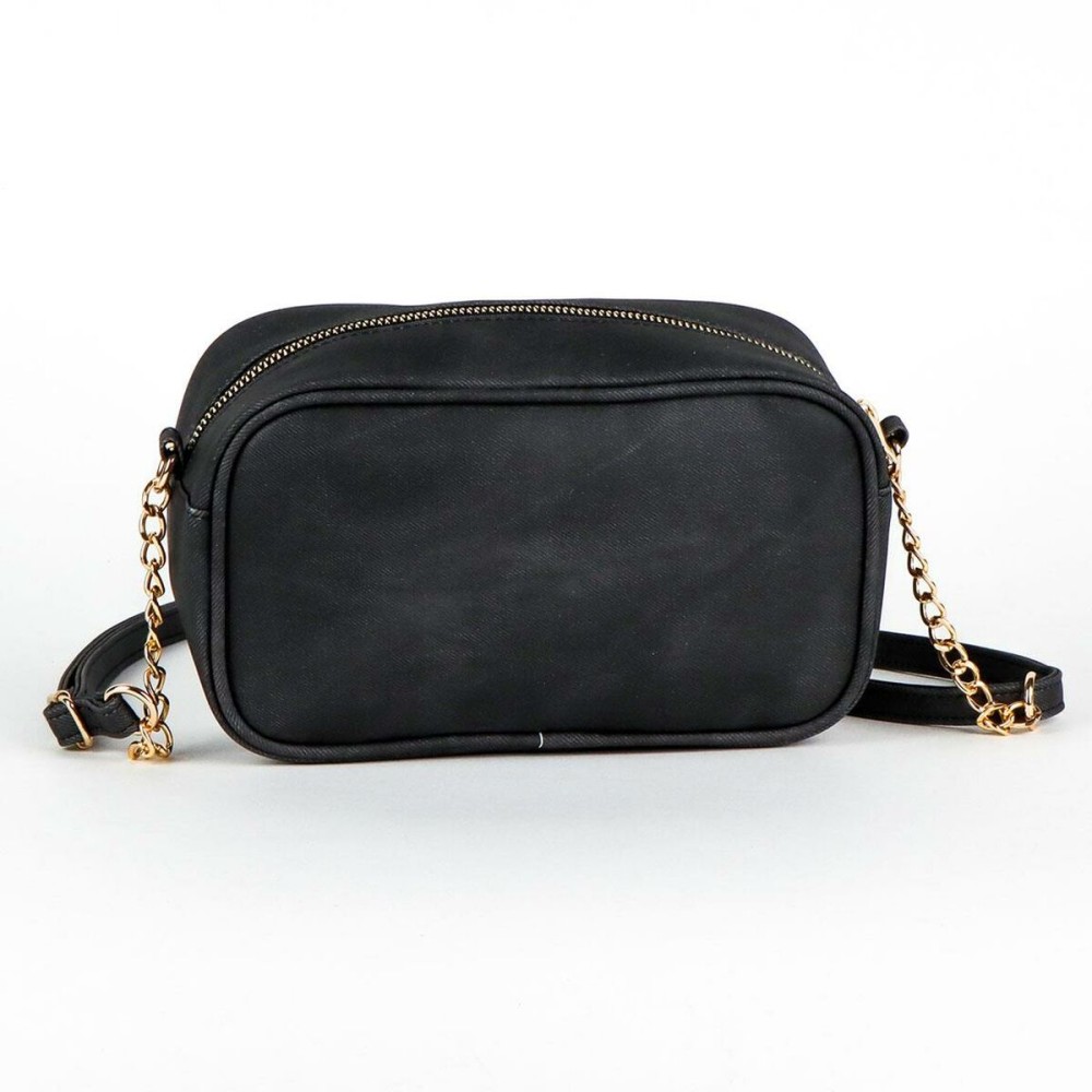 Sac à Bandoulière Minnie Mouse Noir 23 x 16 x 8 cm