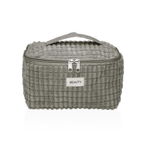 Reise-Toilettentasche Versa Corduroy Blau Polyester Textil 12 x 12 x 20 cm