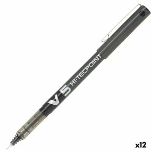 Flüssigtintenstift Pilot V-5 Hi-Tecpoint Schwarz 0,3 mm (12 Stück)