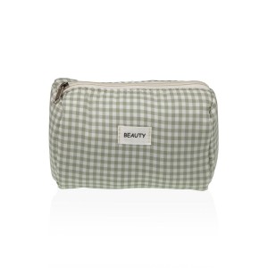 Reise-Toilettentasche Versa Vichy grün Polyester 8 x 11 x 18 cm