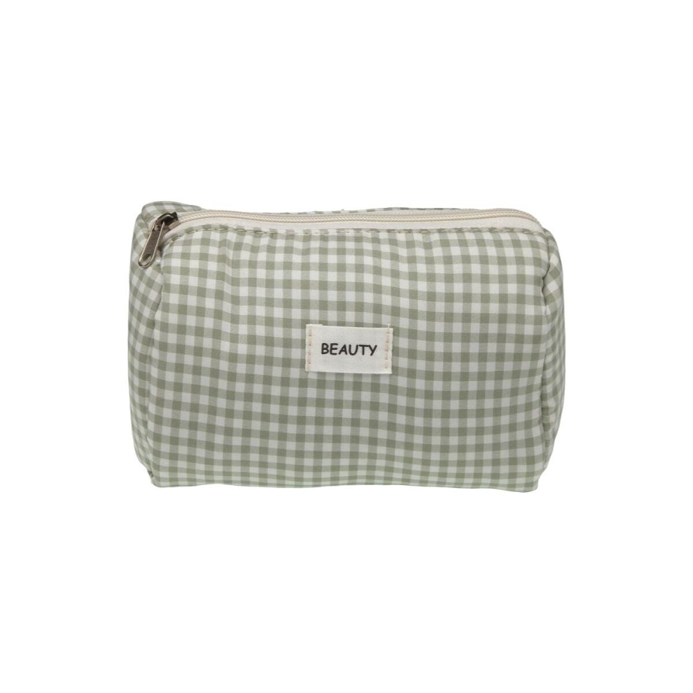 Reise-Toilettentasche Versa Vichy grün Polyester 8 x 11 x 18 cm