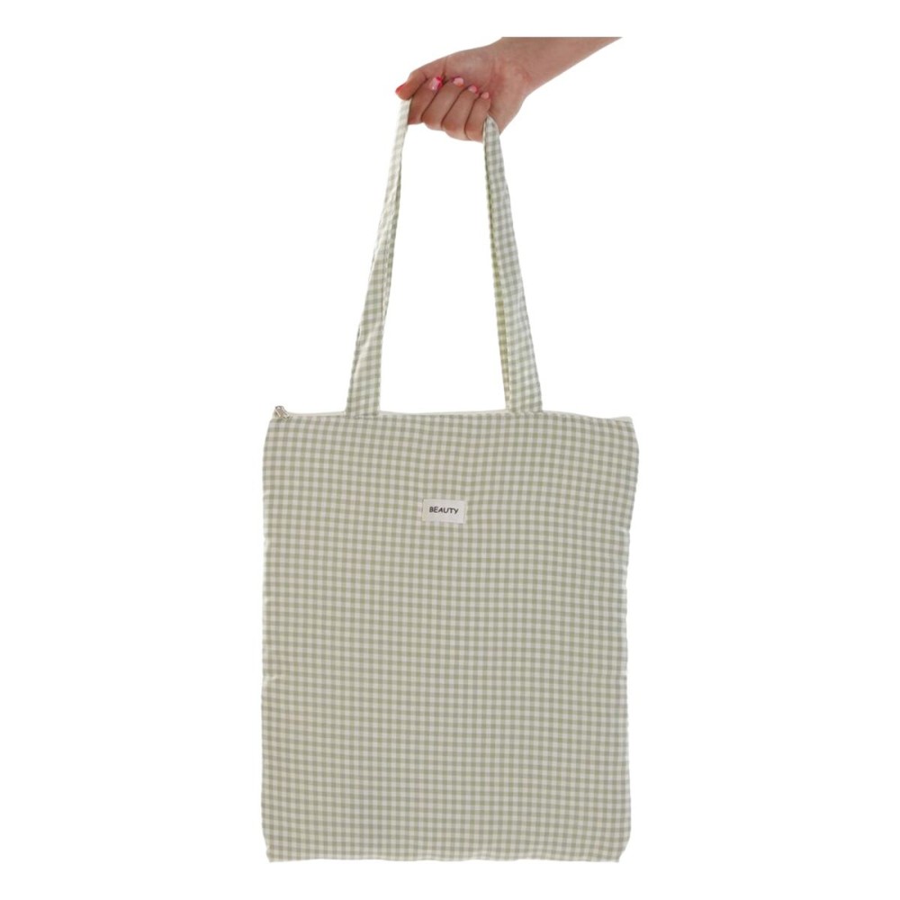 Damen Handtasche Versa Vichy grün 40 x 33 cm
