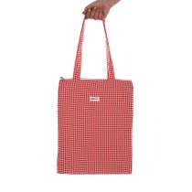 Damen Handtasche Versa Vichy Rot 40 x 33 cm