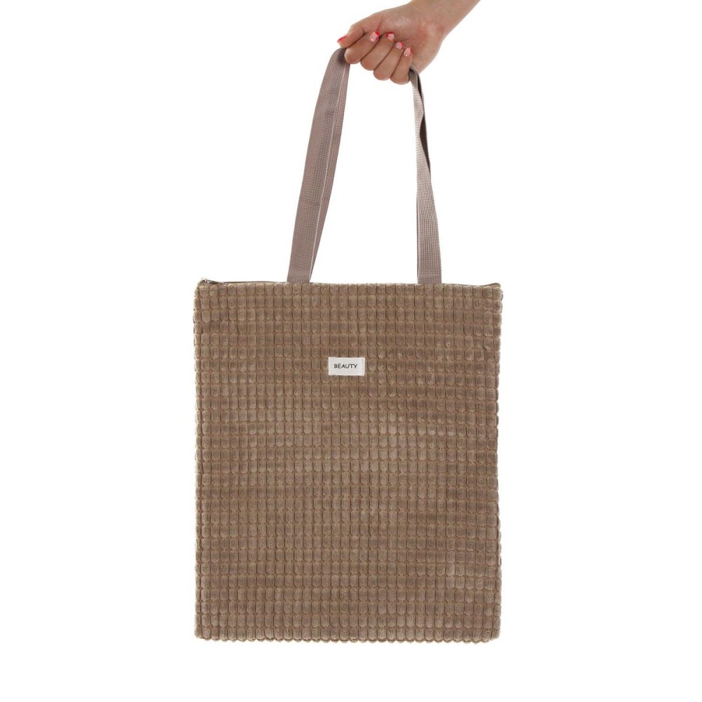 Women's Handbag Versa Corduroy Khaki 40 x 33 cm