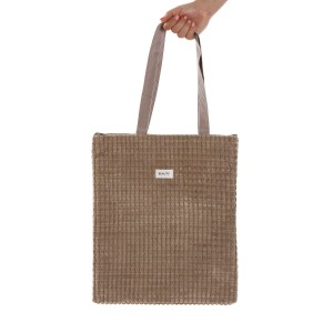 Damen Handtasche Versa Corduroy Khaki 40 x 33 cm