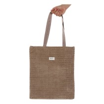 Women's Handbag Versa Corduroy Khaki 40 x 33 cm