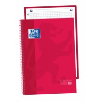 Cahier Oxford Europeanbook 1 Rouge A5 A5+ 80 Volets (5 Unités)