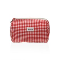 Reise-Toilettentasche Versa Vichy Rot Polyester 8 x 11 x 18 cm