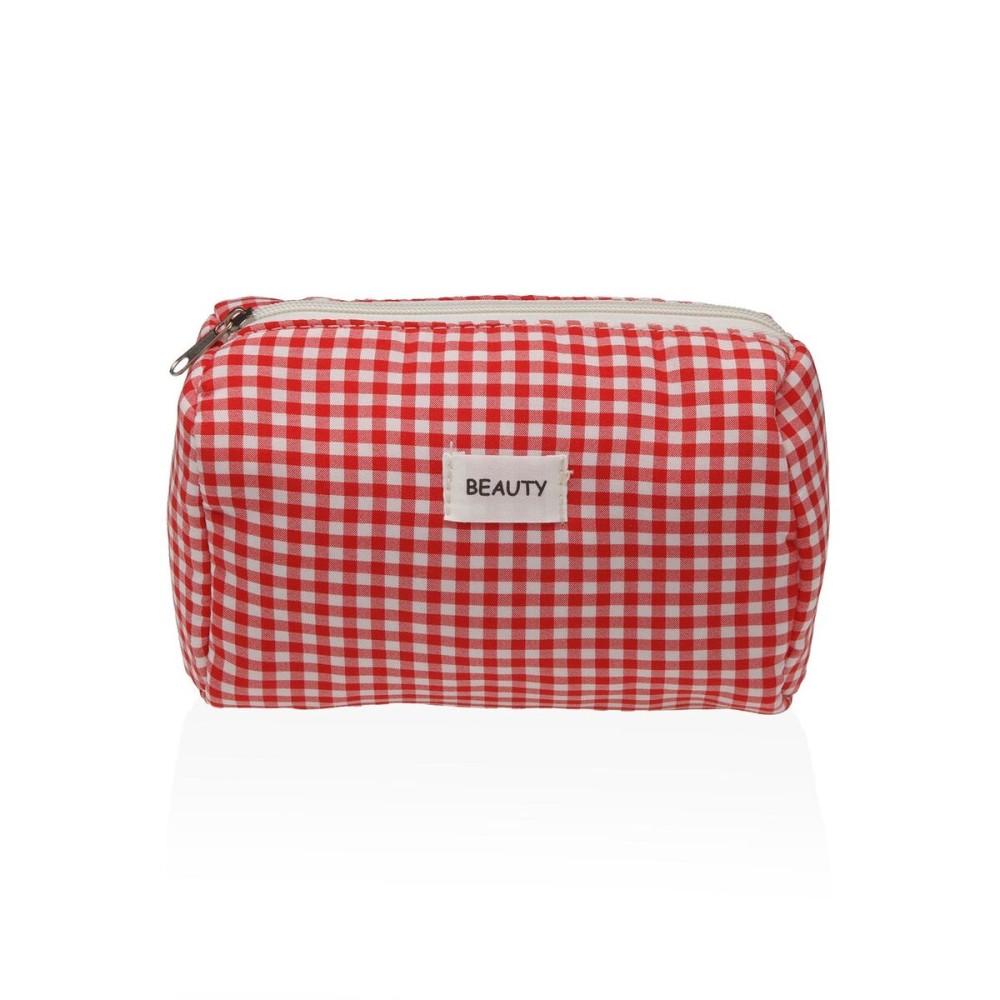 Reise-Toilettentasche Versa Vichy Rot Polyester 8 x 11 x 18 cm