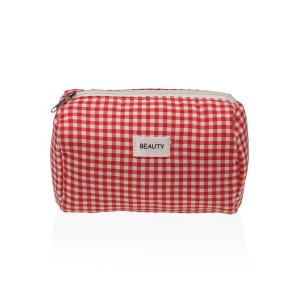 Reise-Toilettentasche Versa Vichy Rot Polyester 8 x 11 x 18 cm