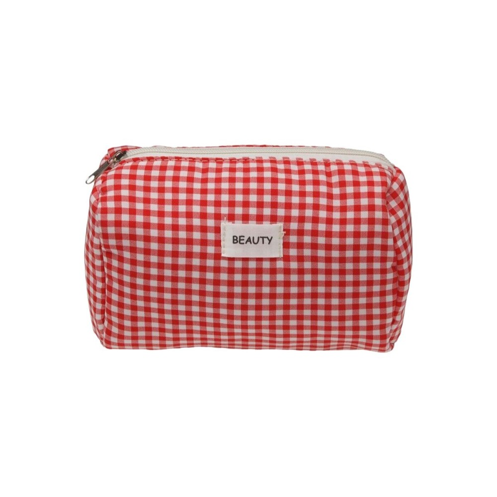 Reise-Toilettentasche Versa Vichy Rot Polyester 8 x 11 x 18 cm