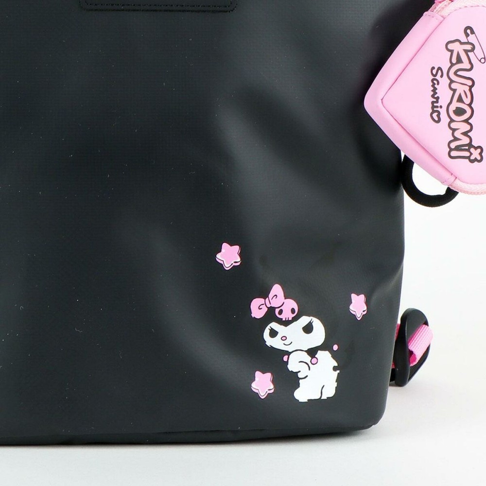 Lässiger Rucksack Hello Kitty Schwarz 30,4 x 33 x 12 cm