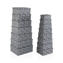 Jeu de Caisses de Rangement Empilables Versa Carton Voitures 15 Pièces