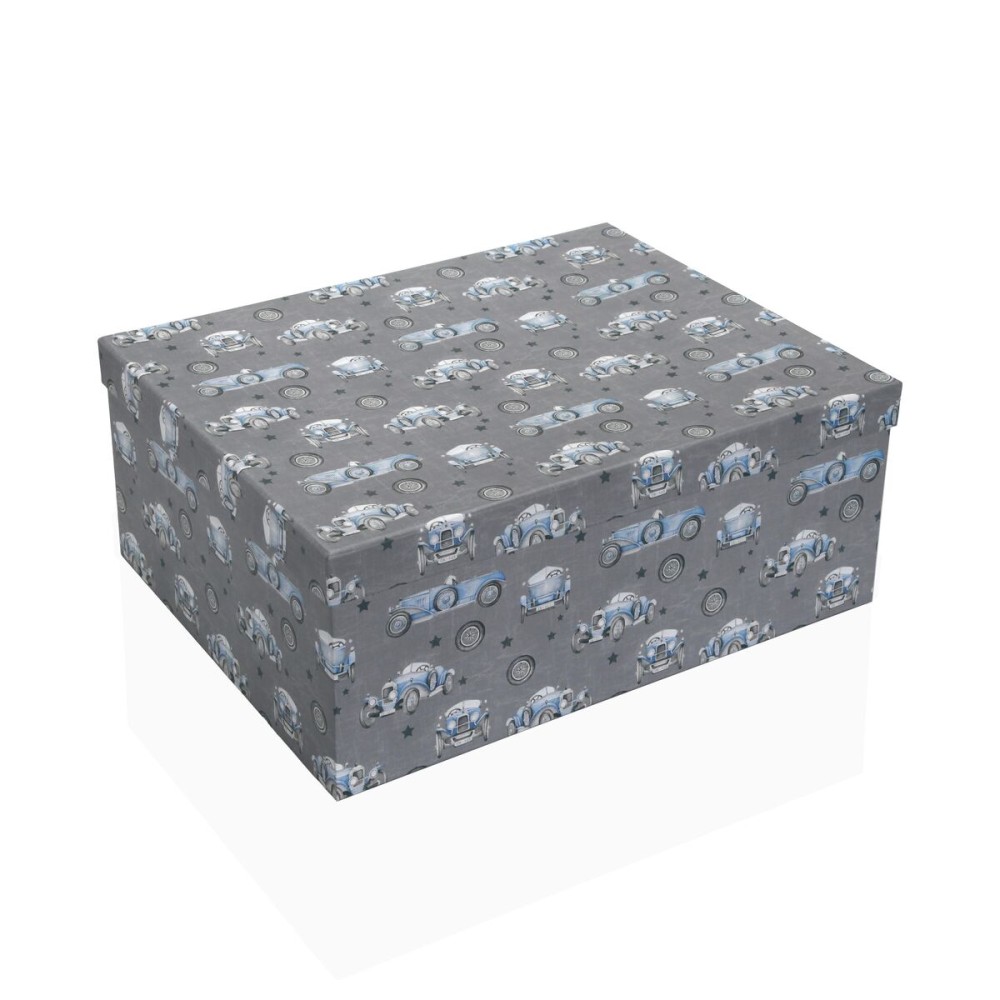 Jeu de Caisses de Rangement Empilables Versa Carton Voitures 15 Pièces