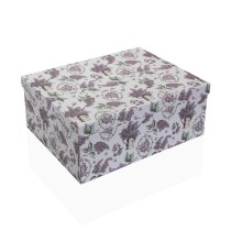 Satz stapelbarer Organizerboxen Versa Pappe Lavendel 10 Stücke