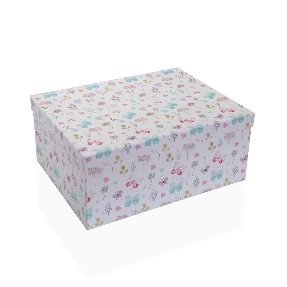 Satz stapelbarer Organizerboxen Versa Pappe Blomster 10 Stücke