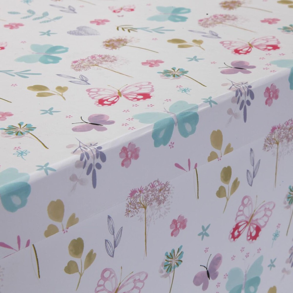 Satz stapelbarer Organizerboxen Versa Pappe Blomster 10 Stücke