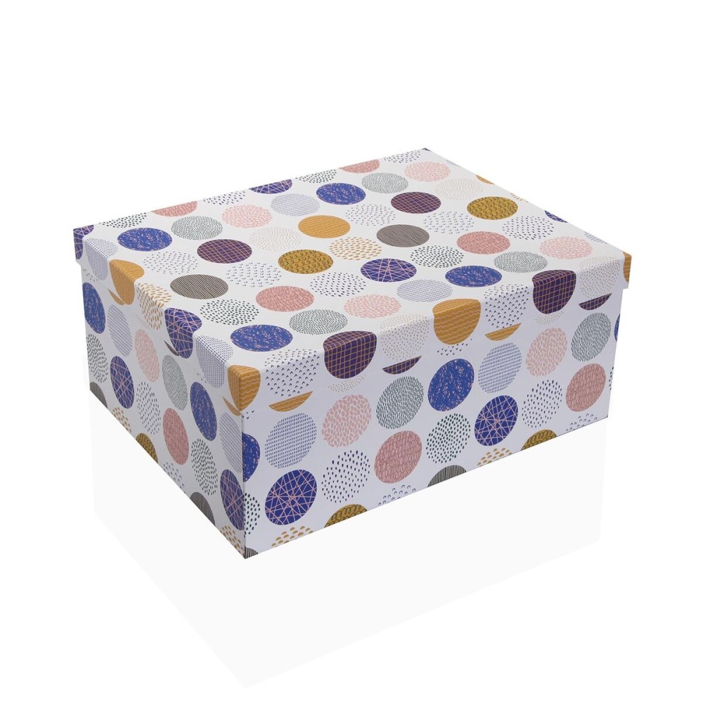 Set of Stackable Organising Boxes Versa Cardboard Circles 10 Pieces