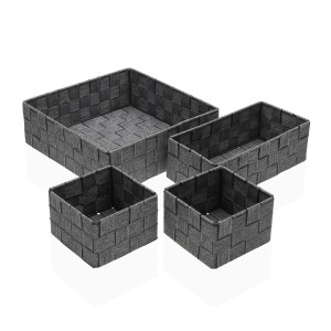 Korb-Set Versa Stroh Polypropylen Maisfaser 26 x 8,5 x 26 cm