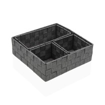 Korb-Set Versa Stroh Polypropylen Maisfaser 26 x 8,5 x 26 cm