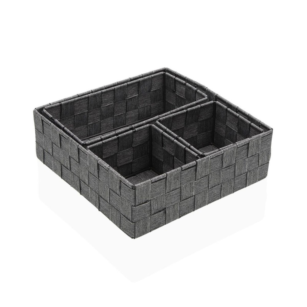 Korb-Set Versa Stroh Polypropylen Maisfaser 26 x 8,5 x 26 cm