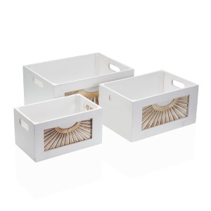 Korb Versa Adda Holz 26 x 18 x 36 cm 36 x 26 x 18 cm 31 x 21 x 26 cm 26 x 16 x 14 cm