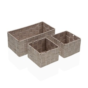 Korb-Set Versa Stroh Polypropylen Maisfaser 14 x 10 x 27 cm