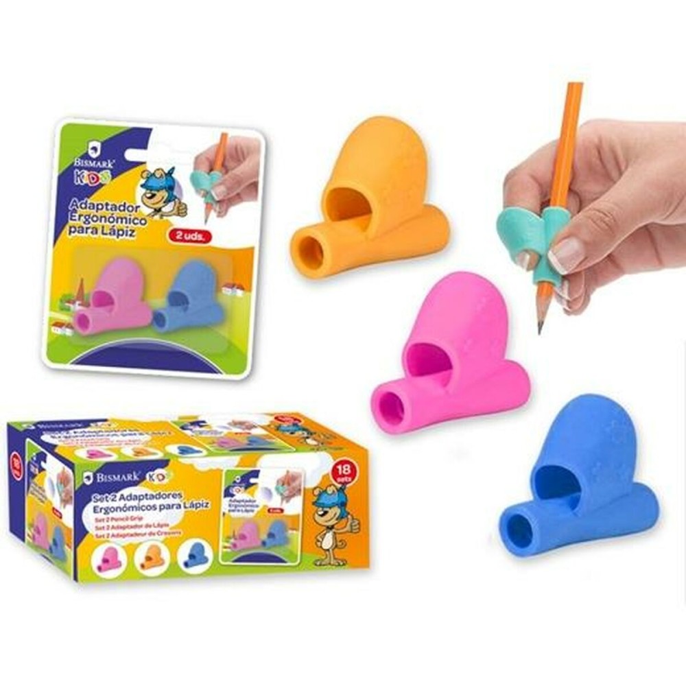 Pencil adapter Bismark Multicolour 2 Pieces (18 Units)