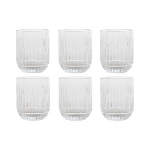 Set of glasses Home ESPRIT Transparent Crystal 275 ml (6 Units)