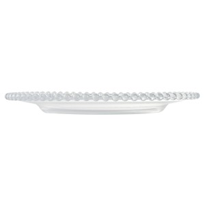 Flacher Teller Home ESPRIT Durchsichtig Kristall 27 X 27 X 2,6 CM
