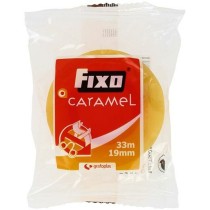 Adhesive Tape Fixo Caramel Transparent 19 mm x 33 m (20 Units)