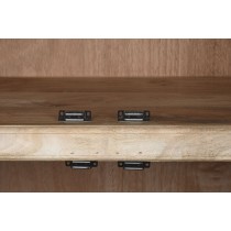 Présentoir Home ESPRIT Verre Bois de manguier 90 x 40 x 180 cm