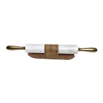 Walze Home ESPRIT Metall Marmor Akazienholz 48 X 5 X 5 CM