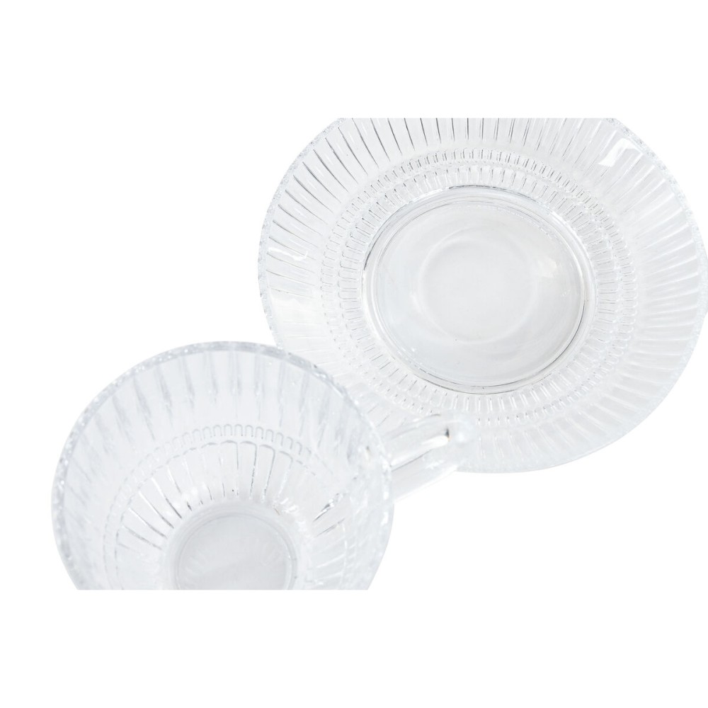 Ensemble de tasses à café Home ESPRIT Transparent 240 ml