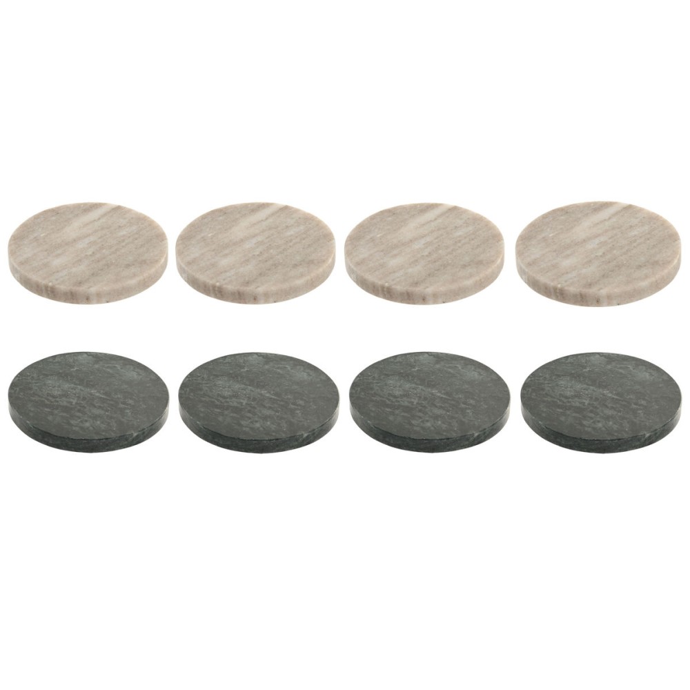 Coasters Home ESPRIT Green Beige Marble 10 x 10 x 5 cm (2 Units) (4 Units)