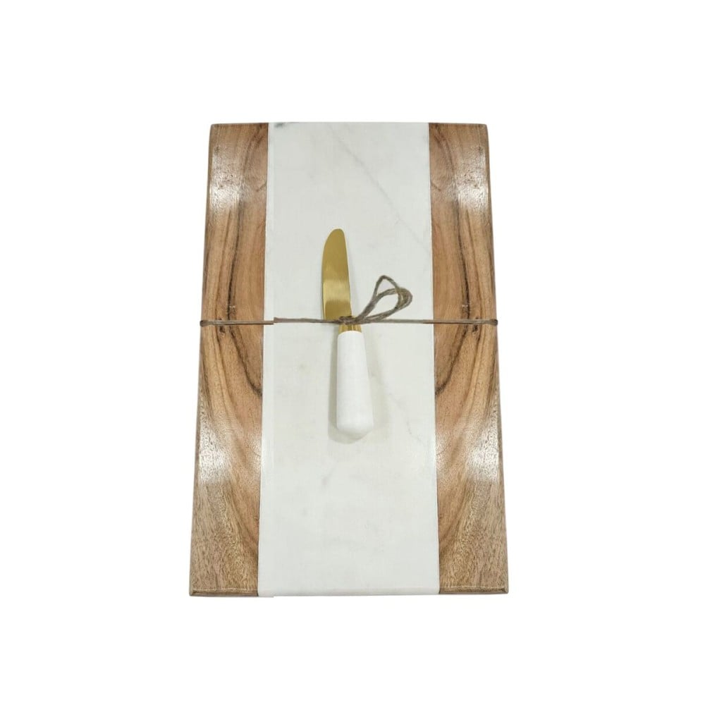 Schneidebrett Home ESPRIT Weiß natürlich 38 X 23 X 2 CM