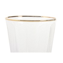 Set de Verres Home ESPRIT Transparent Doré Verre Avec relief 350 ml (6 Unités)