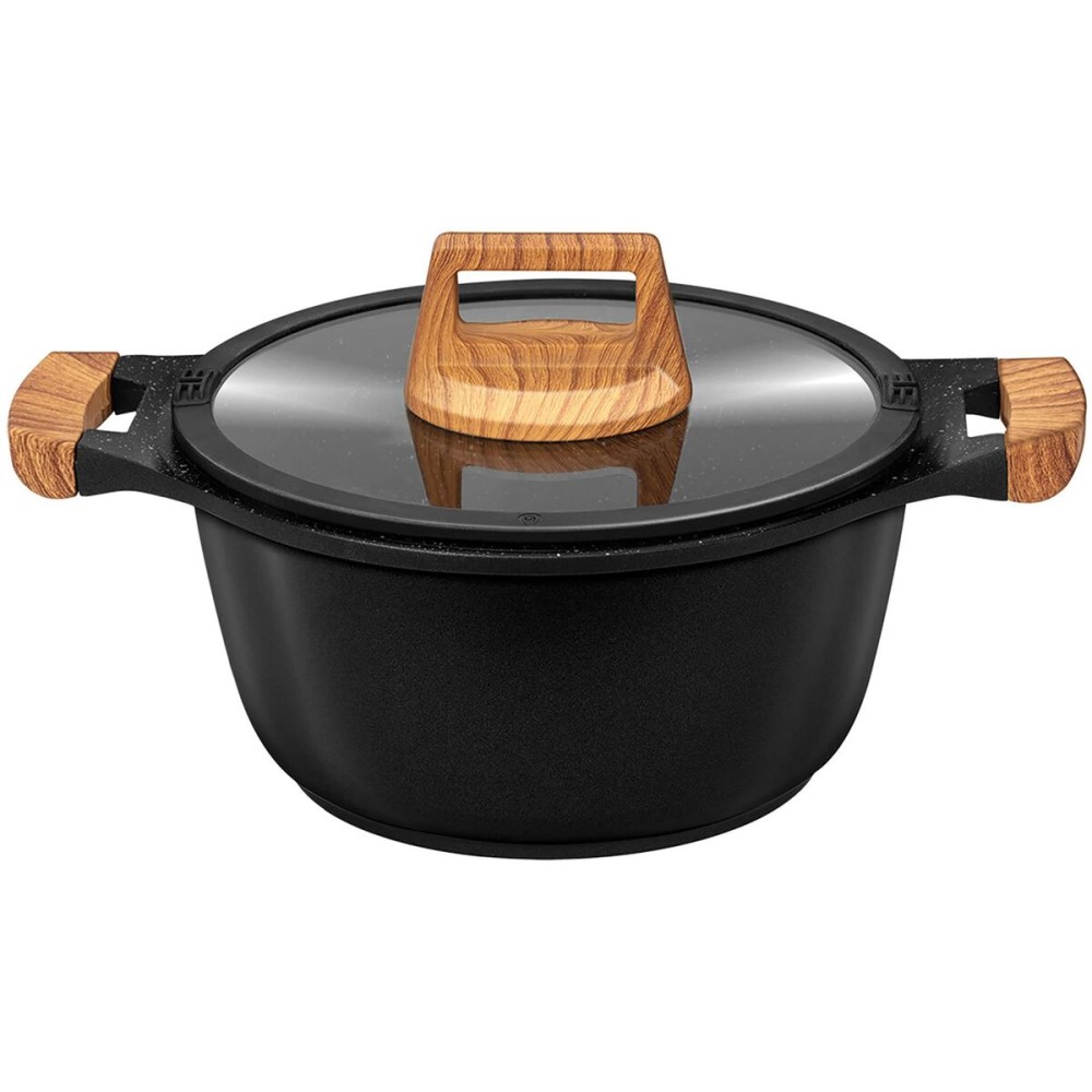 Batterie de Cuisine Smile MGK-23 Noir Bois 7 Pièces