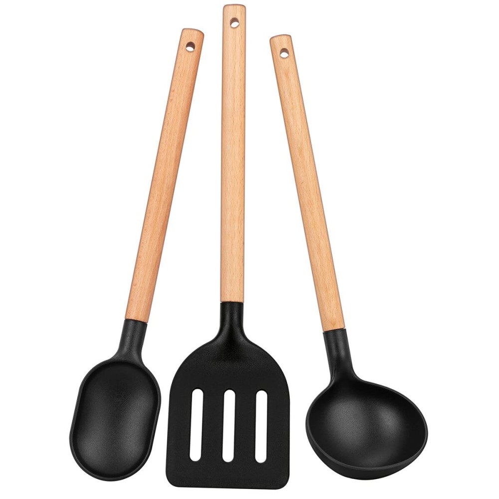 Batterie de Cuisine Smile MGK-23 Noir Bois 7 Pièces