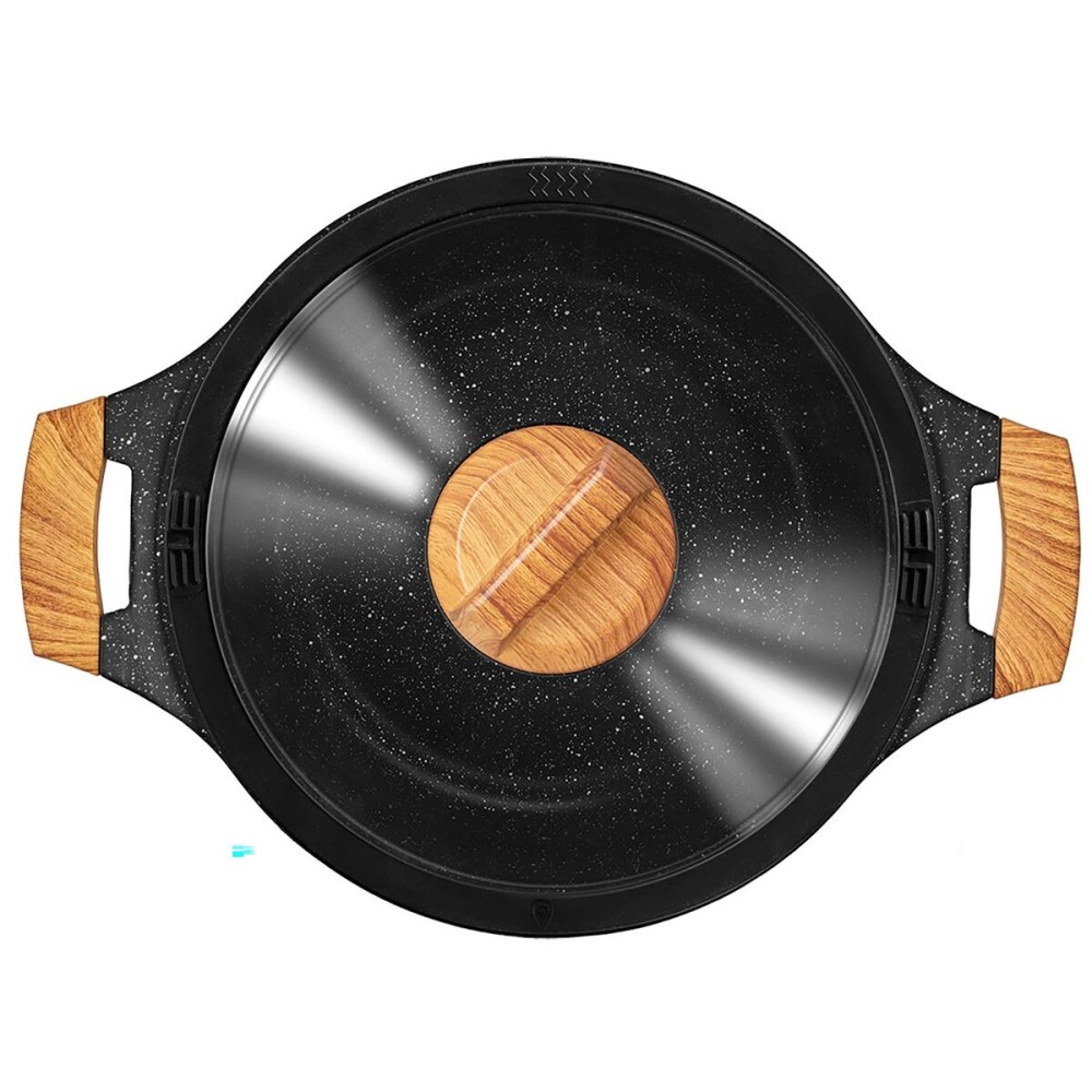 Batterie de Cuisine Smile MGK-23 Noir Bois 7 Pièces