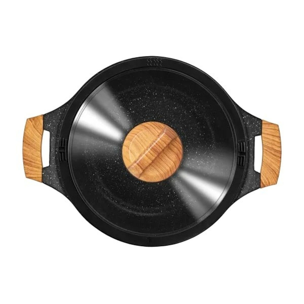 Batterie de Cuisine Smile MGK-23 Noir Bois 7 Pièces