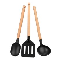 Batterie de Cuisine Smile MGK-23 Noir Bois 7 Pièces