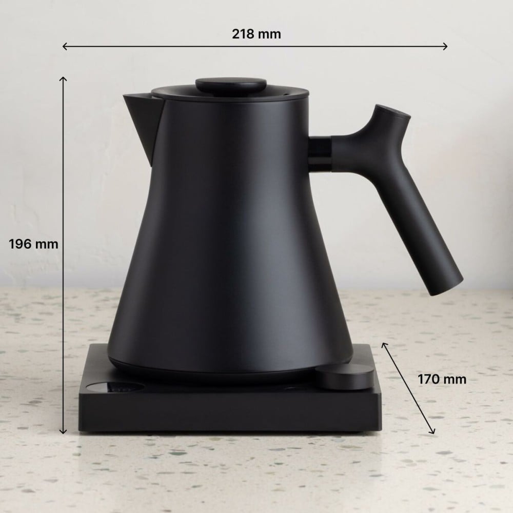 Wasserkocher Fellow Schwarz Edelstahl Kunststoff 1200 W 900 ml