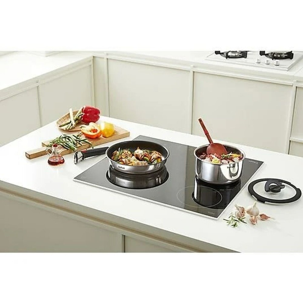Batterie de Cuisine Tefal L897SA74 Noir Rouge Acier 10 Pièces