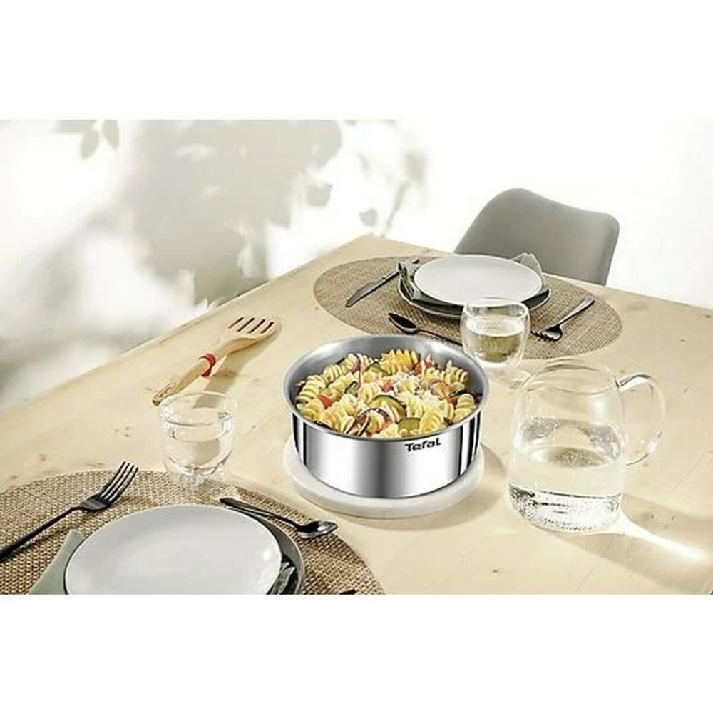 Batterie de Cuisine Tefal L897SA74 Noir Rouge Acier 10 Pièces