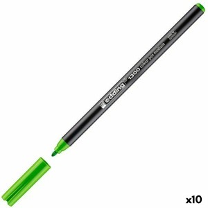 Marker pen/felt-tip pen Edding Light Green (10 Units)